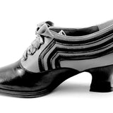 Bernadette Edwardian Oxfords Wide (Ivory/Black)