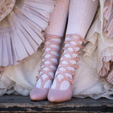 Cleo Edwardian Boots (Ivory)