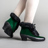Alpen Retro Winter Booties (Emerald/Black)