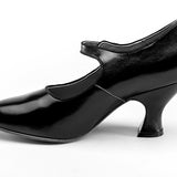 Anna May 1920s Mary Jane High Heels (Black)