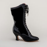 Camille Edwardian Boots (Black/Black)
