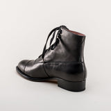 Rainey Vintage Lace-Up Boots (Black)