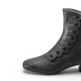 Renoir Victorian Button Boots (Brown)