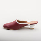 Sophie 18th Century Leather Mules (Oxblood)(1760-1790)